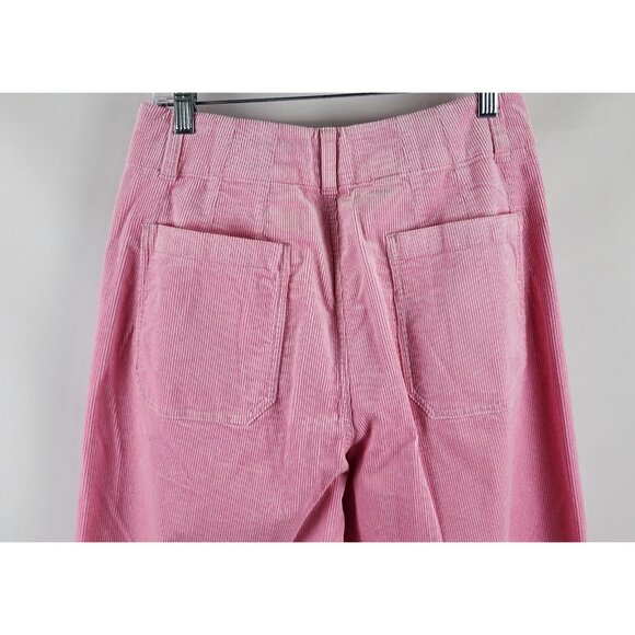 Maeve Pants Womens 31x25 Pink The Colette Magic Fabric Crop Wide Leg Corduroy - Picture 9 of 11
